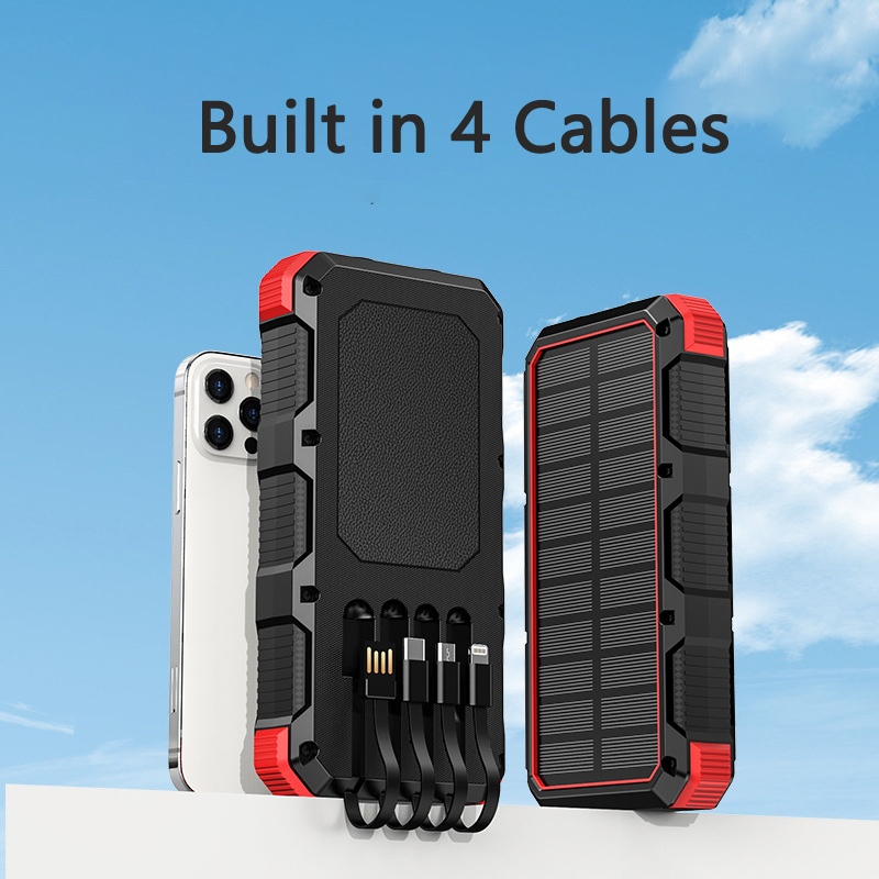 Solar Power Bank 36800mAh with - đánh giá và giá Solar Emergency Charger